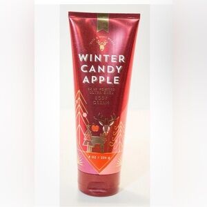 WINTER CANDY APPLE BATH & BODY WORKS 24 HOUR MOISTURE CREAM LOTION 8OZ Reindeer.